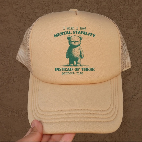 Funny Mental Stability Trucker Hat